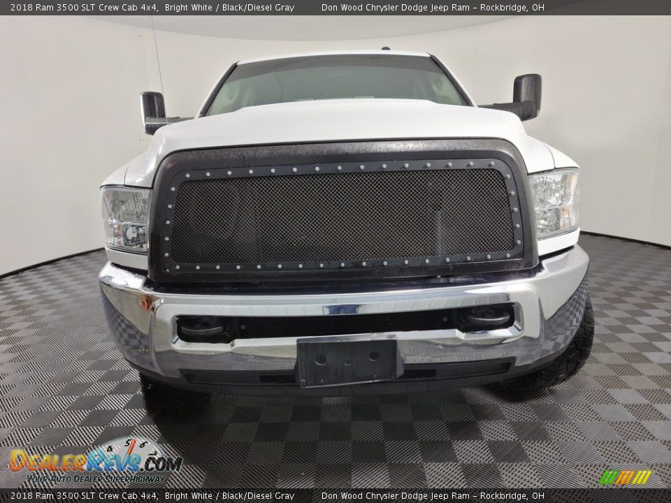 2018 Ram 3500 SLT Crew Cab 4x4 Bright White / Black/Diesel Gray Photo #3