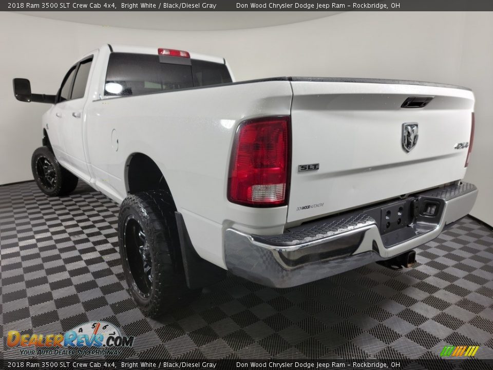 2018 Ram 3500 SLT Crew Cab 4x4 Bright White / Black/Diesel Gray Photo #6