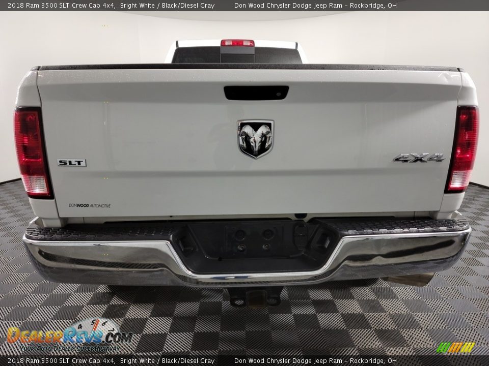 2018 Ram 3500 SLT Crew Cab 4x4 Bright White / Black/Diesel Gray Photo #7