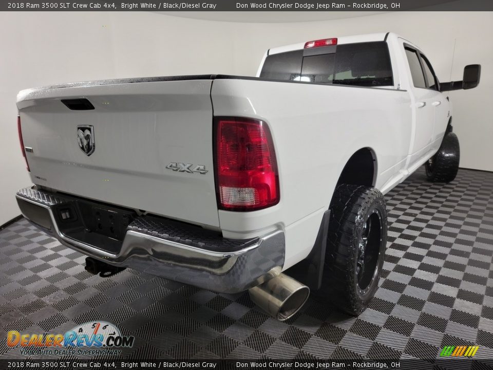 2018 Ram 3500 SLT Crew Cab 4x4 Bright White / Black/Diesel Gray Photo #8