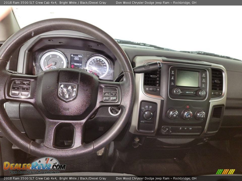 2018 Ram 3500 SLT Crew Cab 4x4 Bright White / Black/Diesel Gray Photo #16