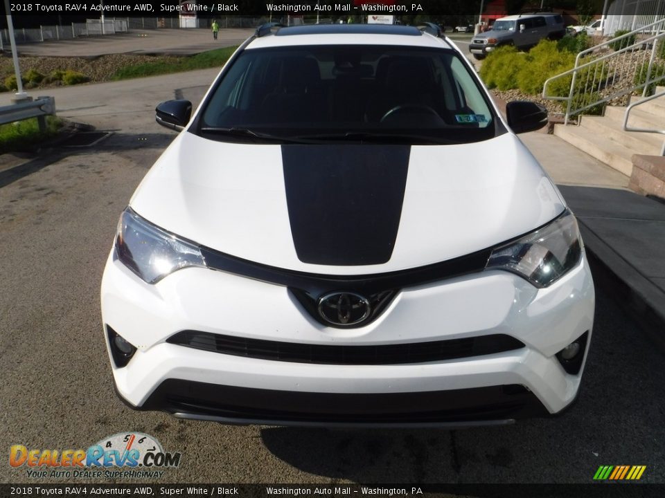 2018 Toyota RAV4 Adventure AWD Super White / Black Photo #4