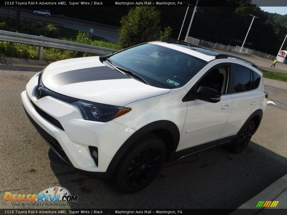 2018 Toyota RAV4 Adventure AWD Super White / Black Photo #5