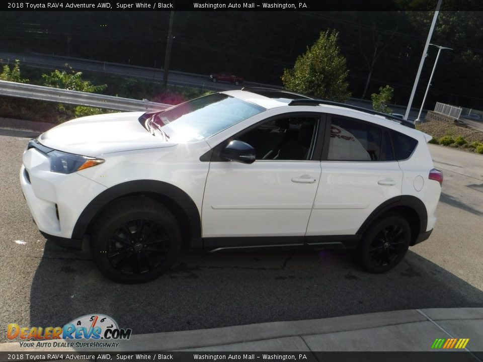 2018 Toyota RAV4 Adventure AWD Super White / Black Photo #6