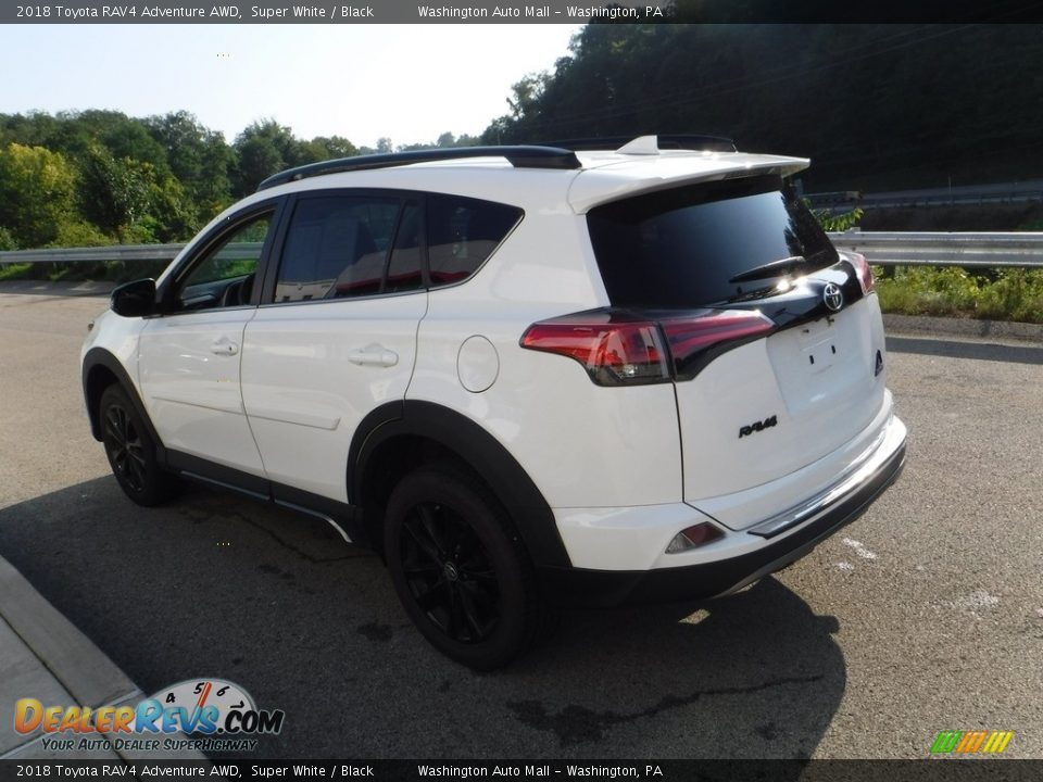 2018 Toyota RAV4 Adventure AWD Super White / Black Photo #8