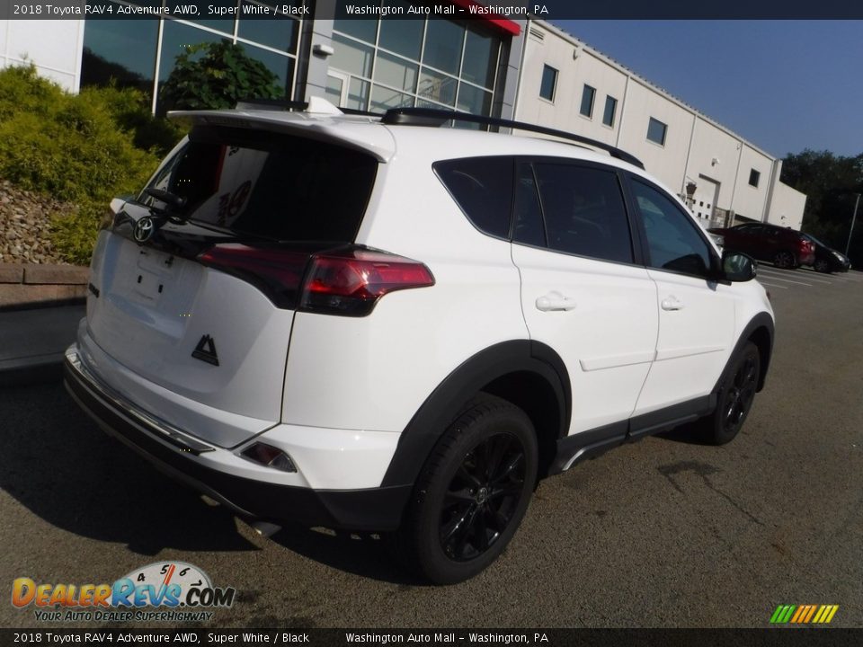 2018 Toyota RAV4 Adventure AWD Super White / Black Photo #9