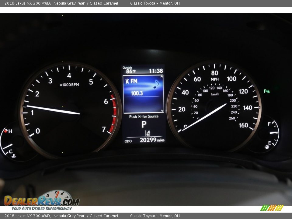2018 Lexus NX 300 AWD Nebula Gray Pearl / Glazed Caramel Photo #8