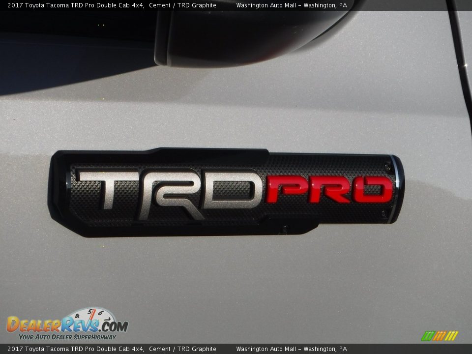 2017 Toyota Tacoma TRD Pro Double Cab 4x4 Cement / TRD Graphite Photo #11
