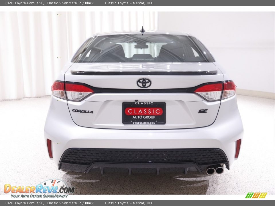 2020 Toyota Corolla SE Classic Silver Metallic / Black Photo #17