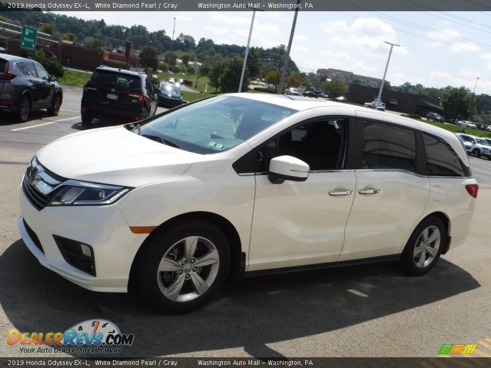 2019 Honda Odyssey EX-L White Diamond Pearl / Gray Photo #5