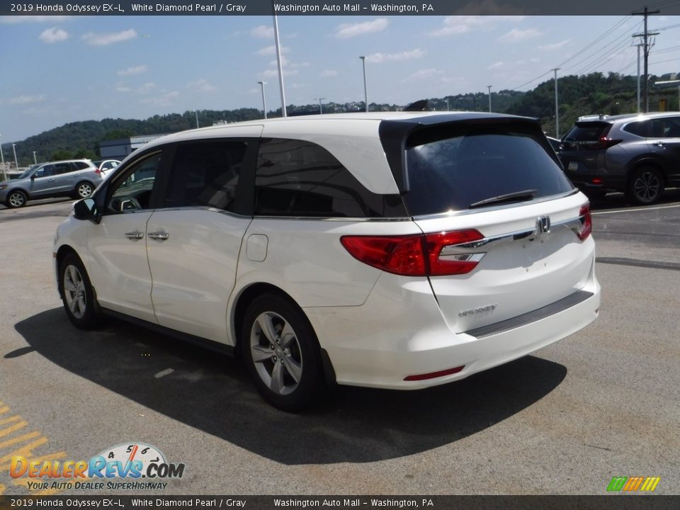 2019 Honda Odyssey EX-L White Diamond Pearl / Gray Photo #6