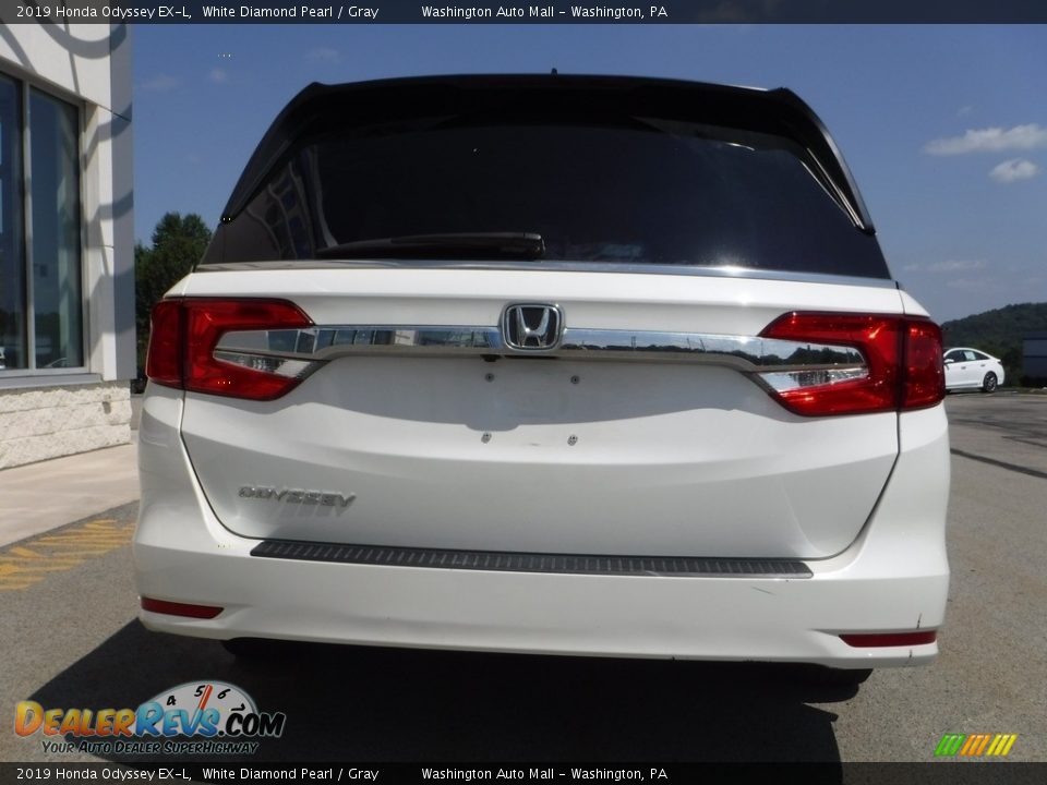 2019 Honda Odyssey EX-L White Diamond Pearl / Gray Photo #7