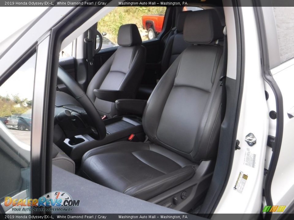 2019 Honda Odyssey EX-L White Diamond Pearl / Gray Photo #11