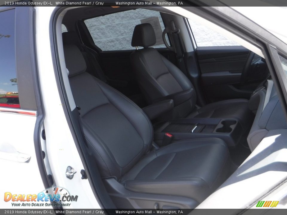 2019 Honda Odyssey EX-L White Diamond Pearl / Gray Photo #12