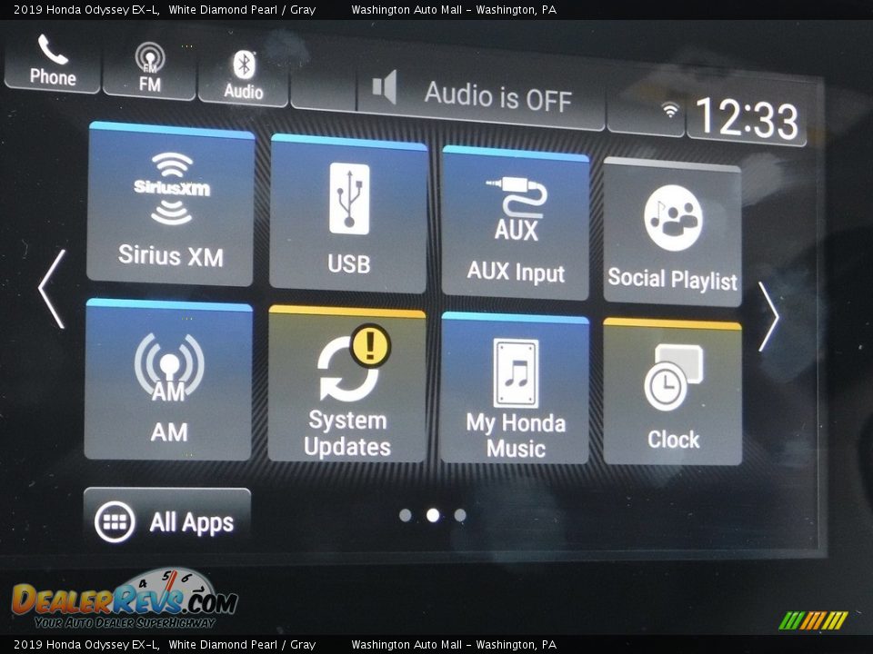 2019 Honda Odyssey EX-L White Diamond Pearl / Gray Photo #18