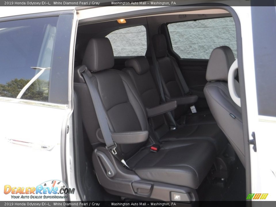 2019 Honda Odyssey EX-L White Diamond Pearl / Gray Photo #28