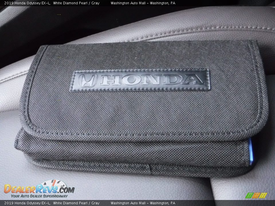 2019 Honda Odyssey EX-L White Diamond Pearl / Gray Photo #33