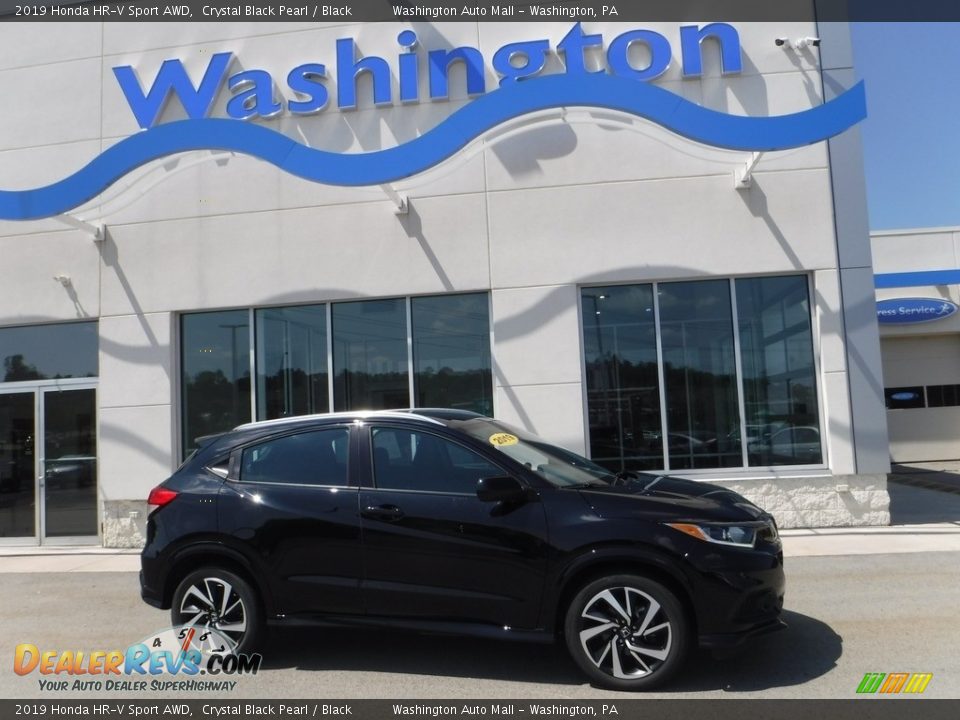 2019 Honda HR-V Sport AWD Crystal Black Pearl / Black Photo #2