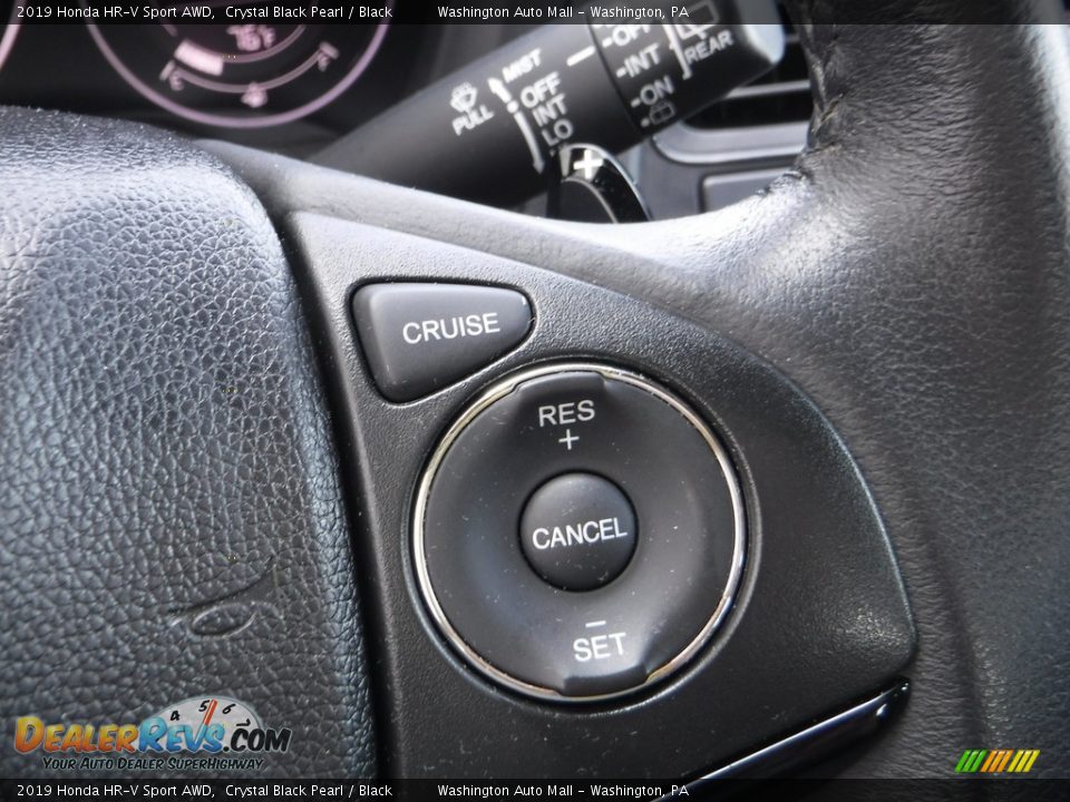 2019 Honda HR-V Sport AWD Crystal Black Pearl / Black Photo #20