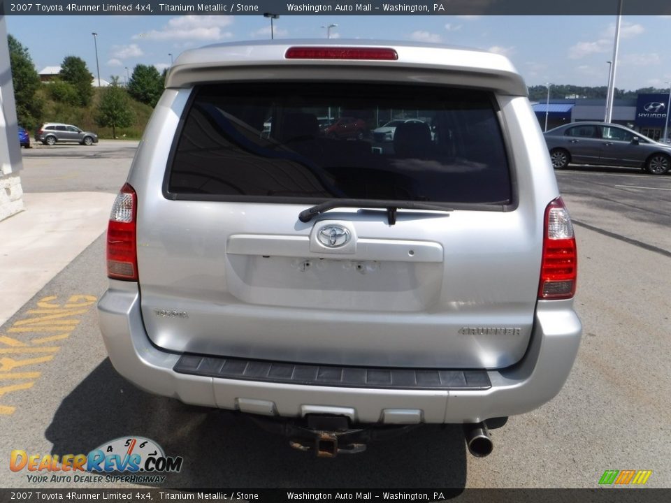 2007 Toyota 4Runner Limited 4x4 Titanium Metallic / Stone Photo #10