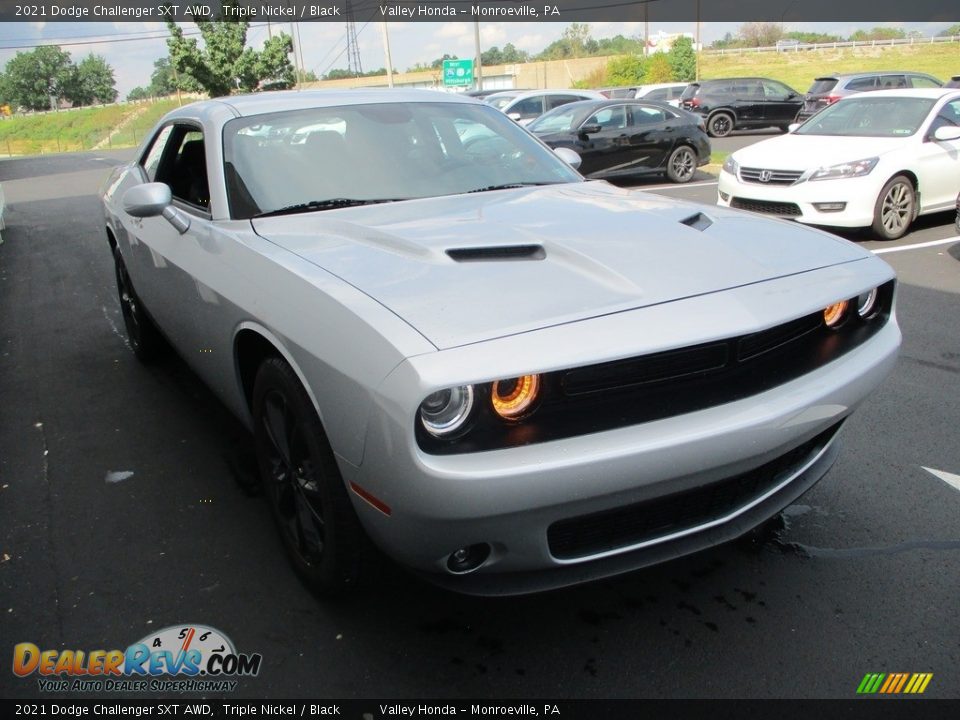 2021 Dodge Challenger SXT AWD Triple Nickel / Black Photo #7