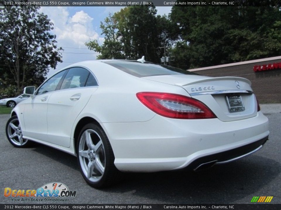 2012 Mercedes-Benz CLS 550 Coupe designo Cashmere White Magno (Matte) / Black Photo #8