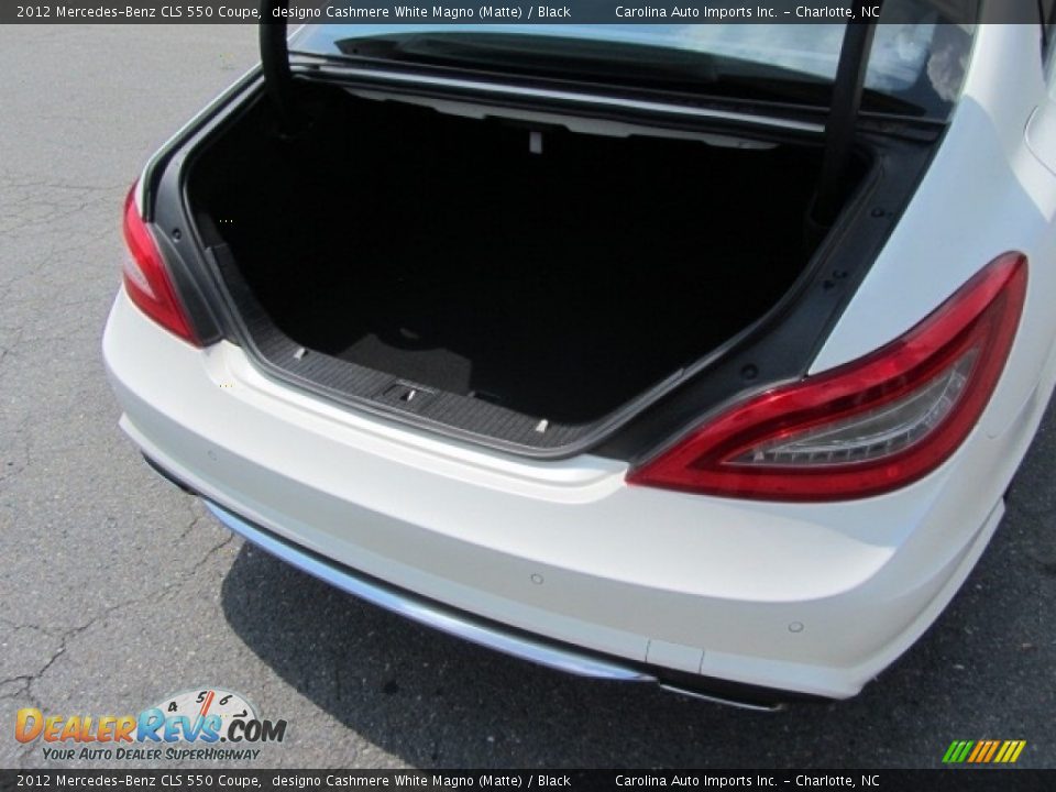 2012 Mercedes-Benz CLS 550 Coupe designo Cashmere White Magno (Matte) / Black Photo #20