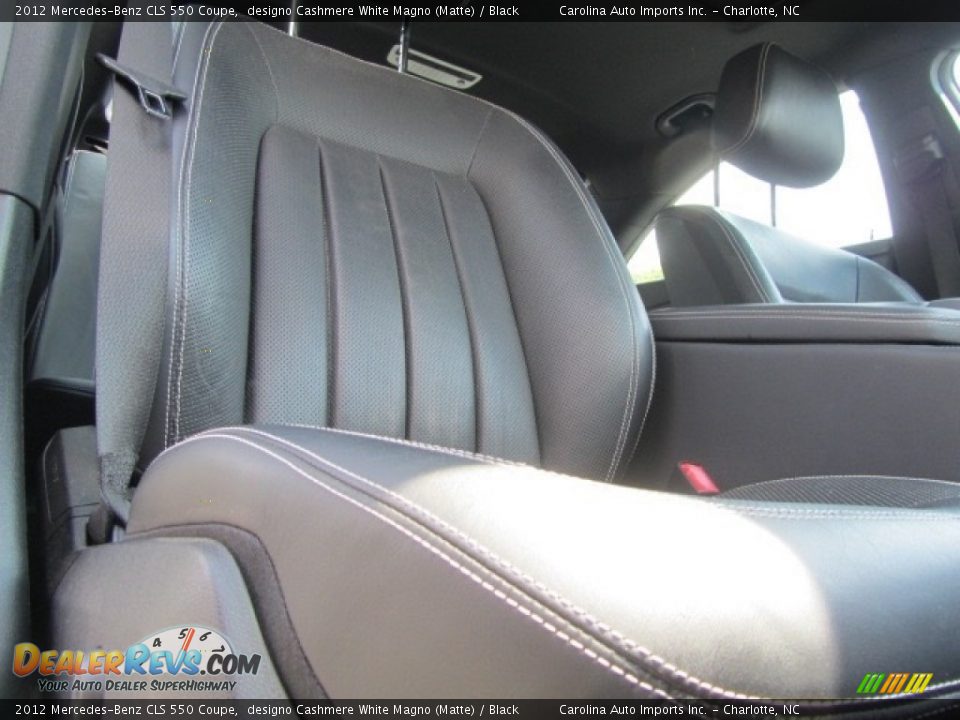 2012 Mercedes-Benz CLS 550 Coupe designo Cashmere White Magno (Matte) / Black Photo #22