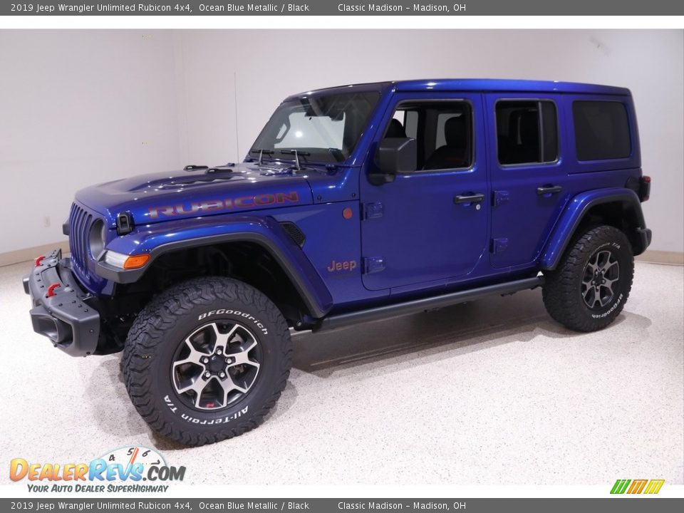 Ocean Blue Metallic 2019 Jeep Wrangler Unlimited Rubicon 4x4 Photo #3