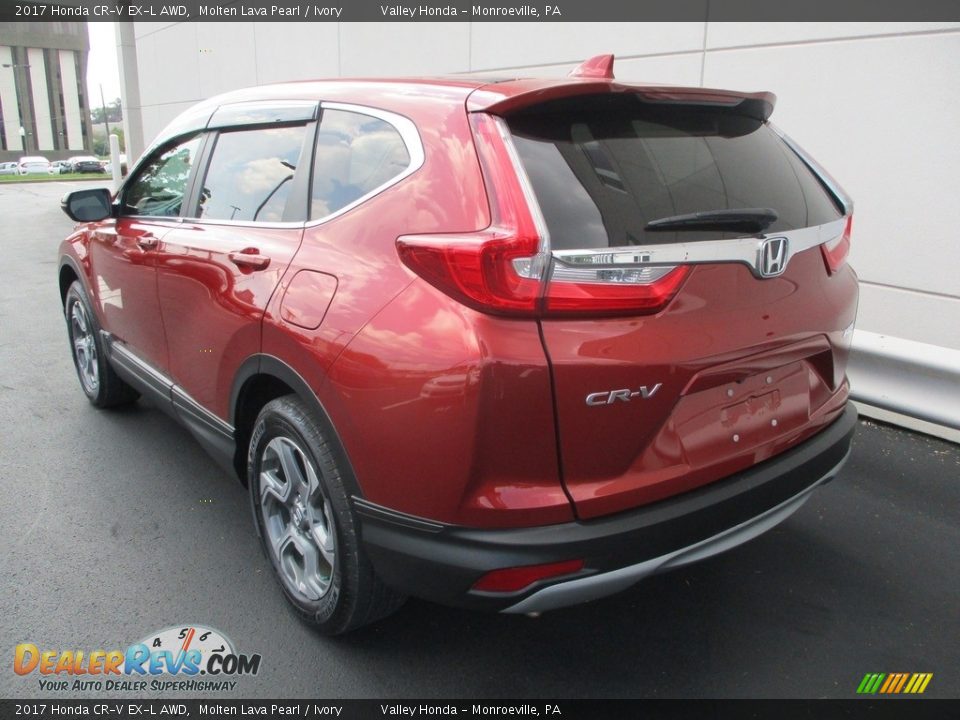 2017 Honda CR-V EX-L AWD Molten Lava Pearl / Ivory Photo #3
