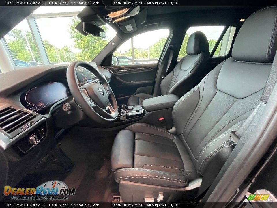 Black Interior - 2022 BMW X3 xDrive30i Photo #4
