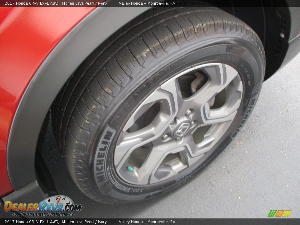 2017 Honda CR-V EX-L AWD Molten Lava Pearl / Ivory Photo #6