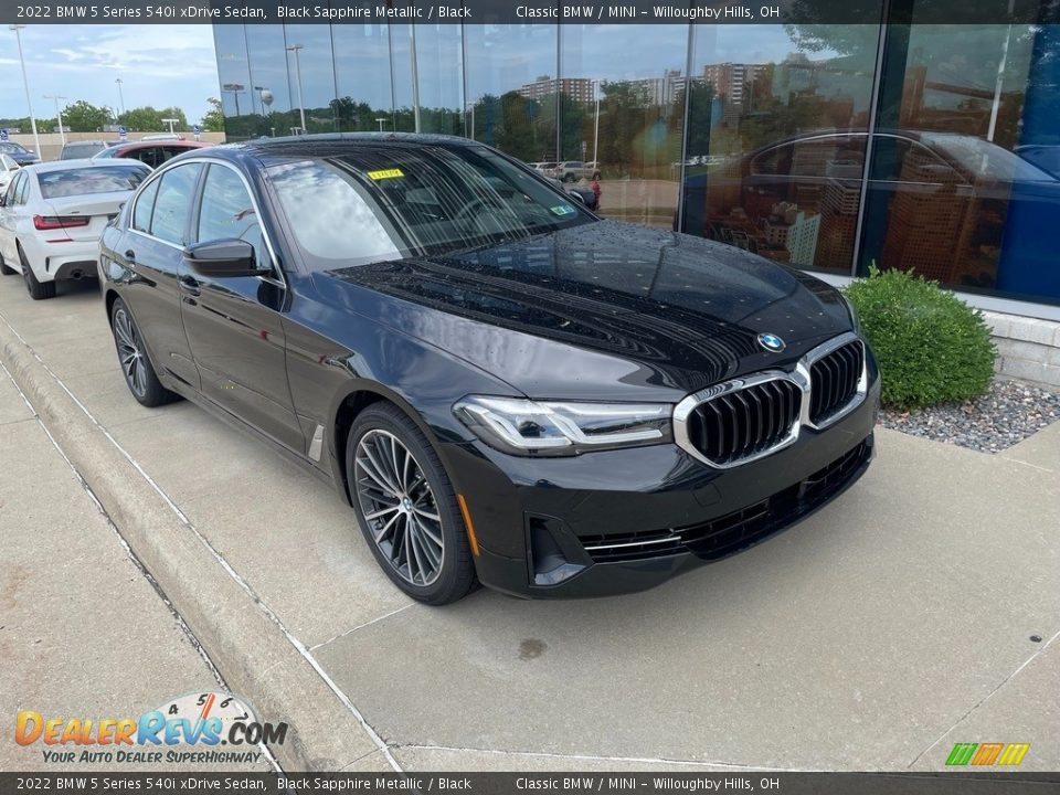 2022 BMW 5 Series 540i xDrive Sedan Black Sapphire Metallic / Black Photo #1