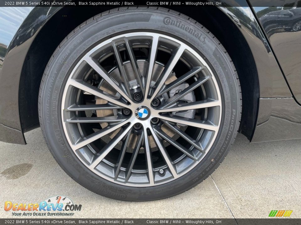 2022 BMW 5 Series 540i xDrive Sedan Black Sapphire Metallic / Black Photo #3