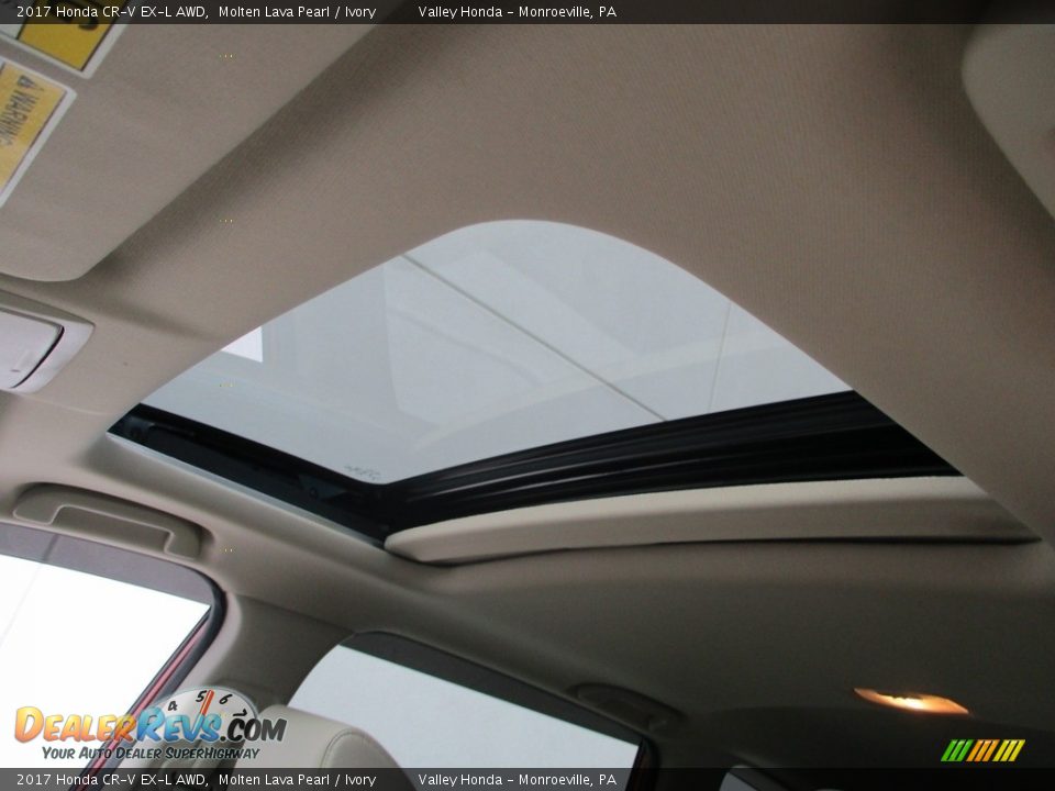 2017 Honda CR-V EX-L AWD Molten Lava Pearl / Ivory Photo #11
