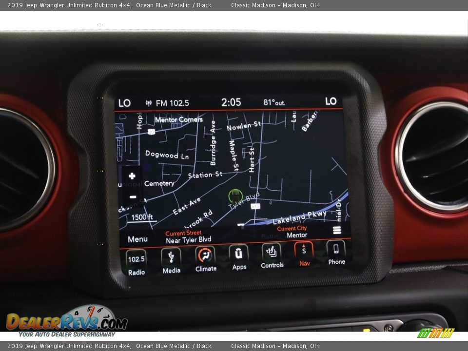 Navigation of 2019 Jeep Wrangler Unlimited Rubicon 4x4 Photo #14