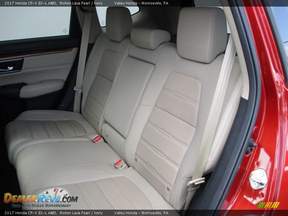 2017 Honda CR-V EX-L AWD Molten Lava Pearl / Ivory Photo #13