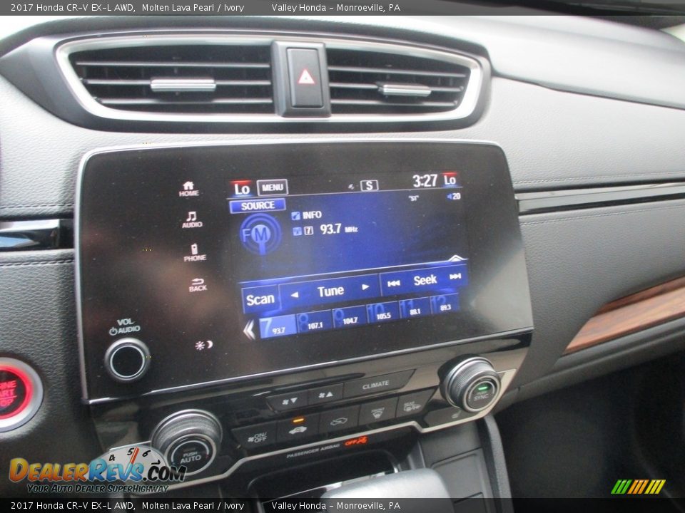2017 Honda CR-V EX-L AWD Molten Lava Pearl / Ivory Photo #15