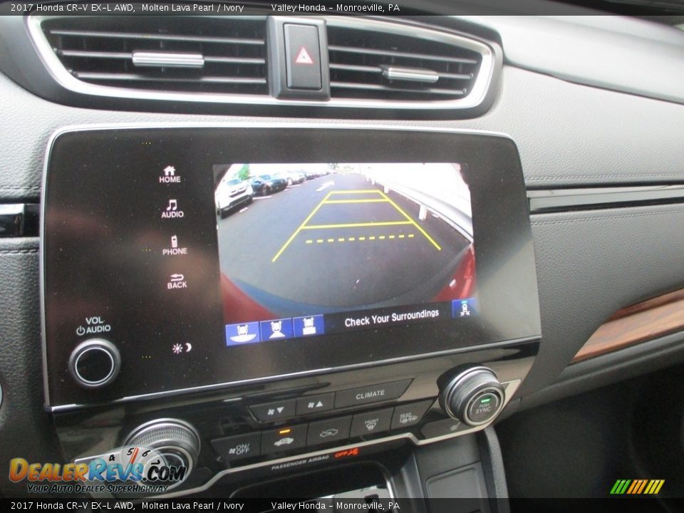 2017 Honda CR-V EX-L AWD Molten Lava Pearl / Ivory Photo #16
