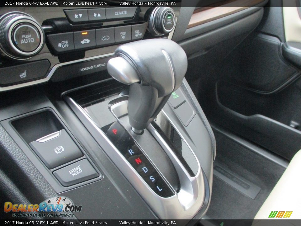 2017 Honda CR-V EX-L AWD Molten Lava Pearl / Ivory Photo #17