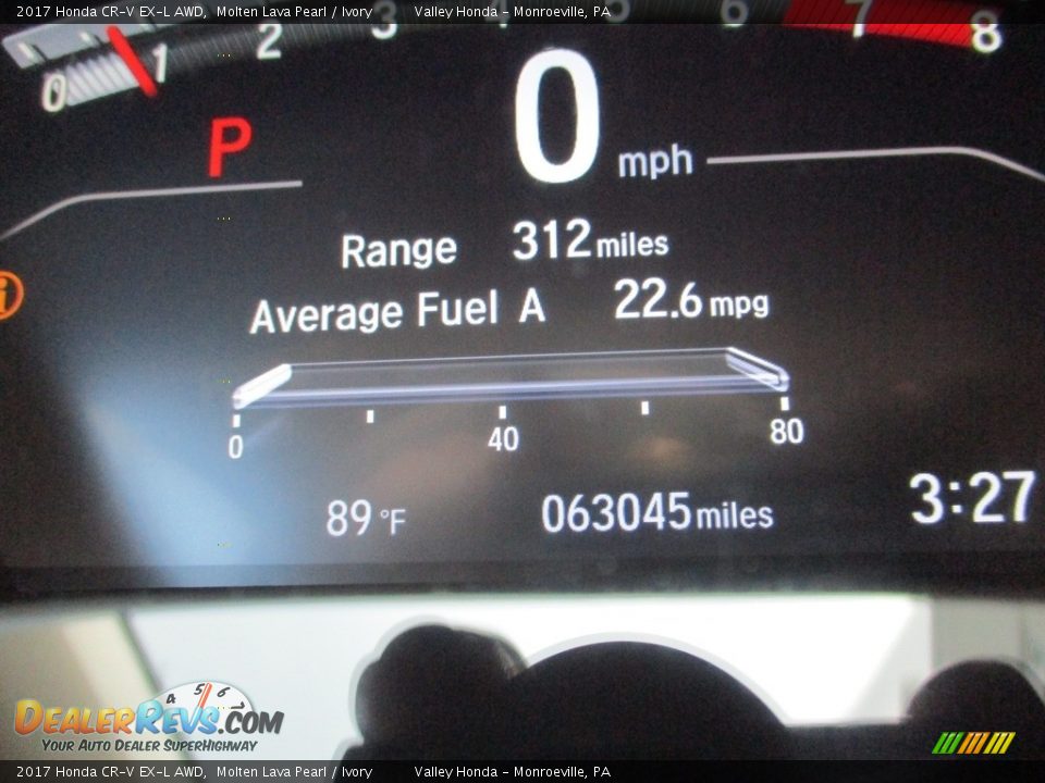 2017 Honda CR-V EX-L AWD Molten Lava Pearl / Ivory Photo #20