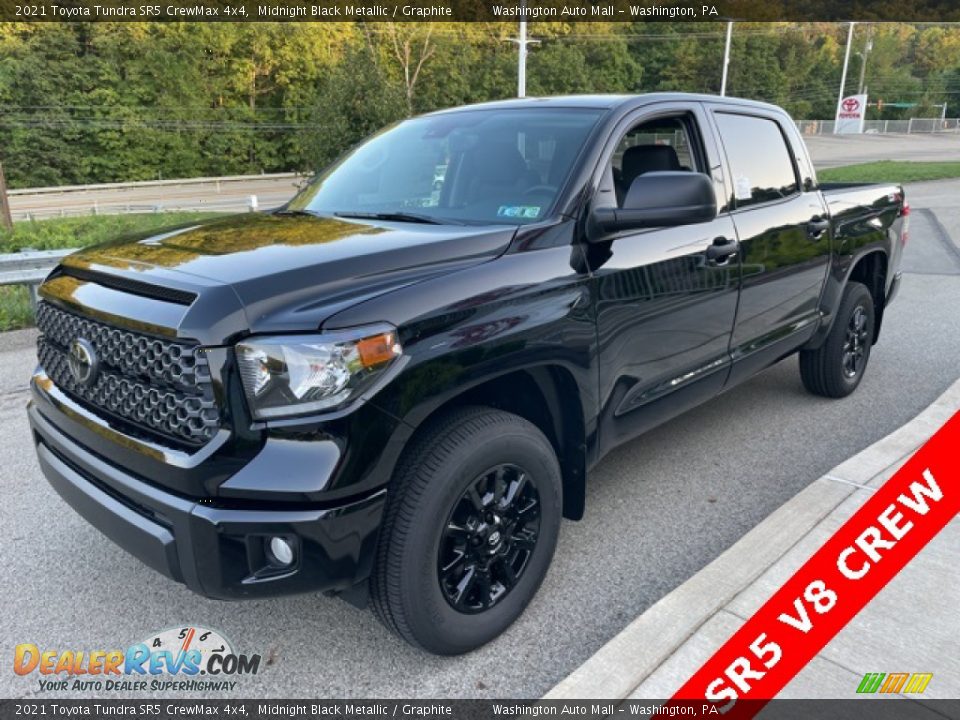 2021 Toyota Tundra SR5 CrewMax 4x4 Midnight Black Metallic / Graphite Photo #7