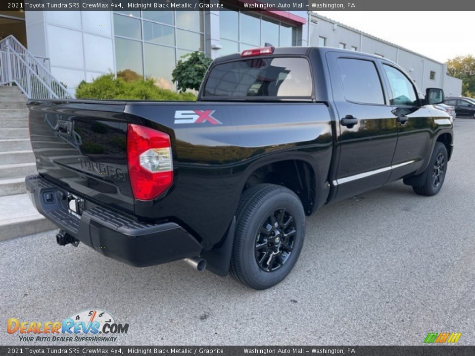 2021 Toyota Tundra SR5 CrewMax 4x4 Midnight Black Metallic / Graphite Photo #9