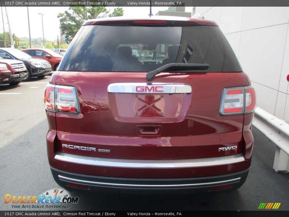 2017 GMC Acadia Limited AWD Crimson Red Tintcoat / Ebony Photo #4