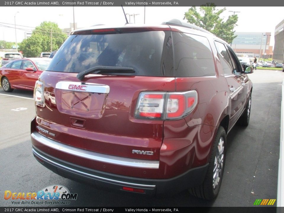 2017 GMC Acadia Limited AWD Crimson Red Tintcoat / Ebony Photo #5