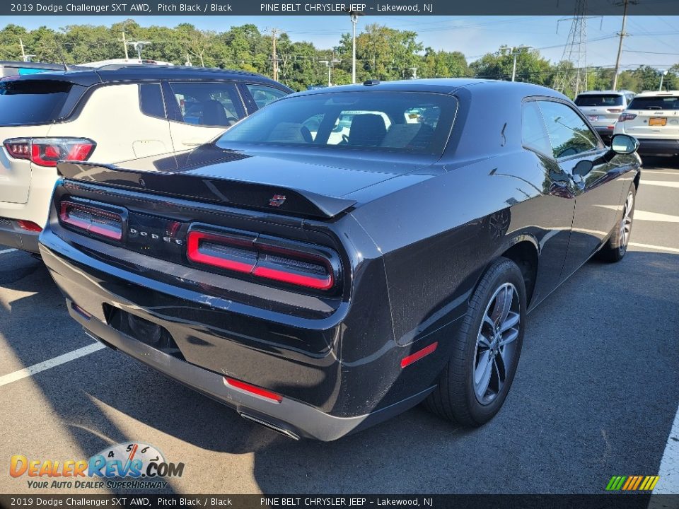 2019 Dodge Challenger SXT AWD Pitch Black / Black Photo #3