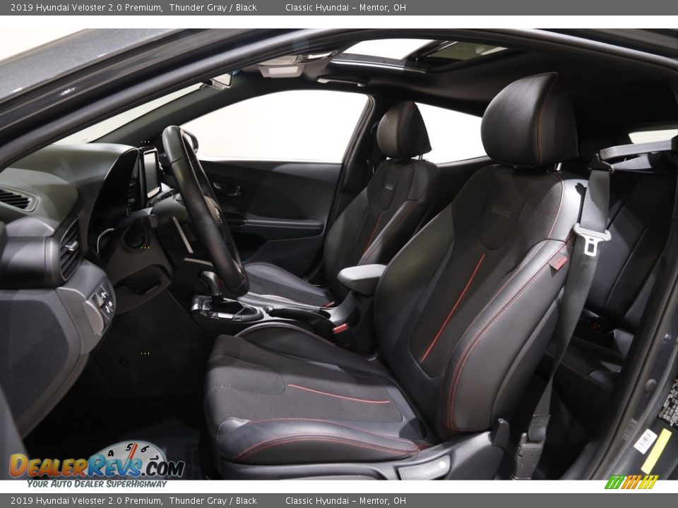 2019 Hyundai Veloster 2.0 Premium Thunder Gray / Black Photo #5