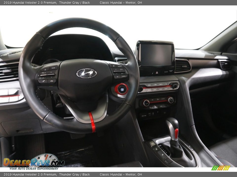 2019 Hyundai Veloster 2.0 Premium Thunder Gray / Black Photo #6
