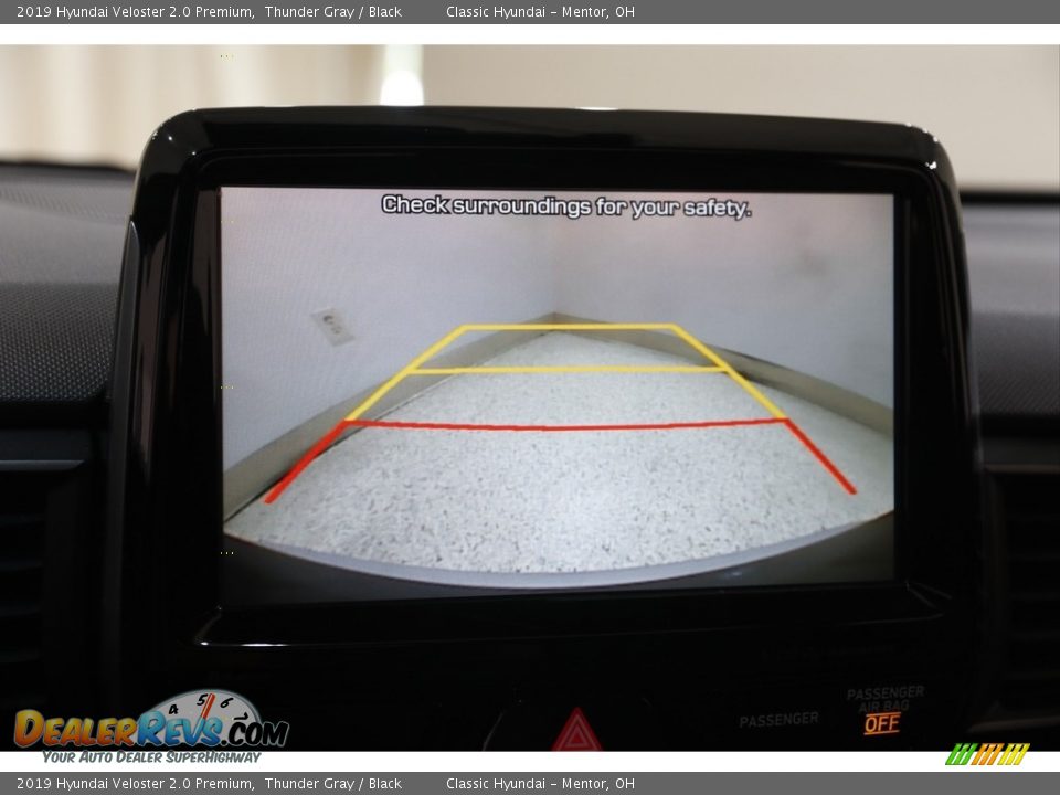 2019 Hyundai Veloster 2.0 Premium Thunder Gray / Black Photo #11