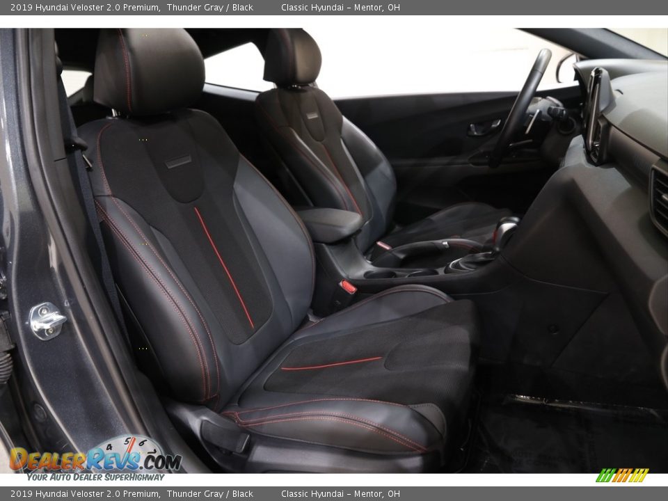 2019 Hyundai Veloster 2.0 Premium Thunder Gray / Black Photo #15